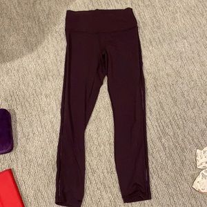 Maroon size 2 Lululemon leggings